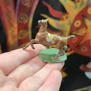VTG Vintage Rustic Miniature Lead Toy Horse Figurine